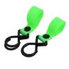 Aexit 2pcs 11lb Civil Equipment Hardware Accessories Capacity Hook Loop Closure Stroller Hanger Fluorescent Green Model:11as603qo698 view 1