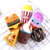 6pcs Slow Rising squishies Squishy Toys Jumbo squishies, Hamburger Popcorn Cake Ice Cream Pizza Kawaii Squishy Toys or Stress Relief Squeeze Toys Party Favors for Kids Adults Decorative Props view 2