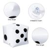 3 Pack Large Inflatable Dice Jumbo Giant Inflatable Dice for Indoor Outdoor Broad Game Ludo Pool Party Favor(12 Inch,White) view 3