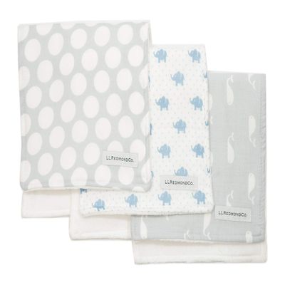 High Quality Baby Burp Cloths, Ultra thick and Absorbent, Ultra Plush soft and Luxurious Feel, Made in USA, Turkish Terry Velour Cotton