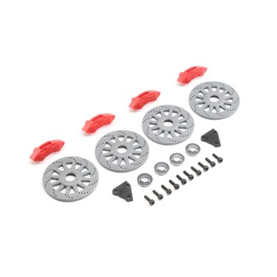 Losi Rotor Caliper Set SuperRockRey LOS252109 Elec Car/Truck Replacement Parts