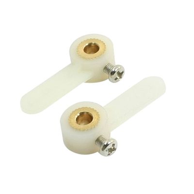Aexit 2pcs RC Electrical equipment Remote Control Aircraft One Way 4mm Dia 21mm Landing Gear Rocker Arm