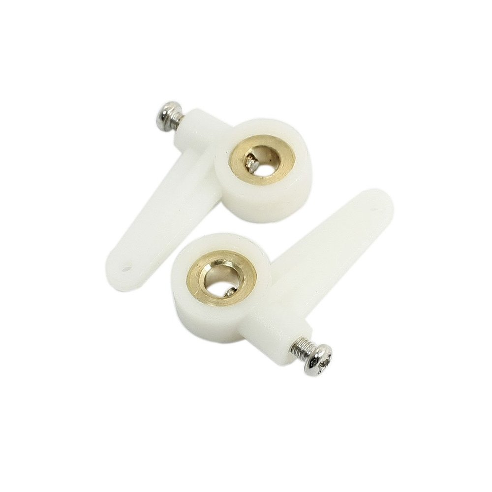 Aexit 2pcs RC Electrical equipment Fixed Wing Airplane One Way 5mm Dia 34mm Landing Gear Rocker Arm