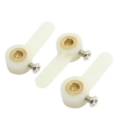 Aexit 3pcs RC Electrical equipment Fixed Wing Airplane One Way 4mm Dia 21mm Landing Gear Rocker Arm