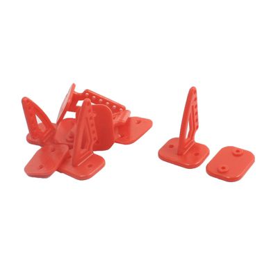 Aexit 5pcs RC Electrical equipment Model Airplane DIY Assembly Parts 20mm x 27mm Rudder Angle Red