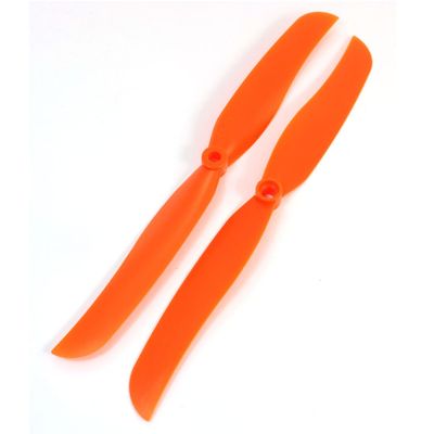Aexit 2pcs EP-9050 Electrical equipment 2 Vane RC Airplane Propeller Prop w Adapter Ring Orange