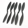 Aexit 5 x Electrical equipment RC Plane Quad Copter 11x4.7 279x119mm 3mm Hole Propellers Props Black view 1