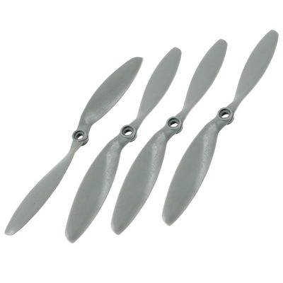 Aexit 2 Pair Electrical equipment 8038 8x3.8 2-Vane CW CCW Propeller Gray for RC Model Aircraft