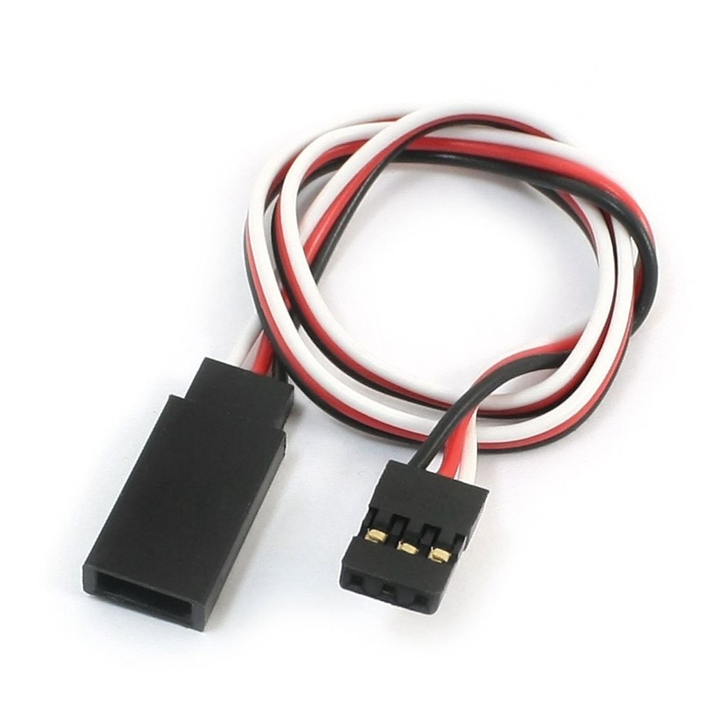 Aexit RC Model Electrical equipment Servo Motor Li-Po Battery Part 3Pin Male to Female Connector Adapter Lead Wire 32cm
