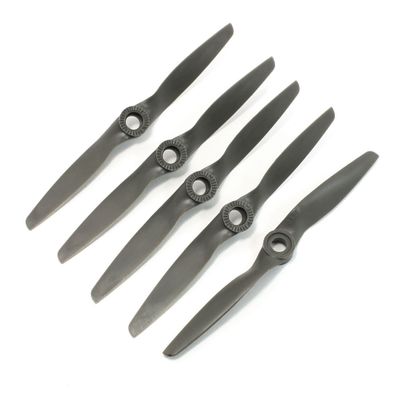 Aexit 5Pcs APC Electrical equipment Style 5x5E 2 Vane Propellers w Adapter Rings for RC Airplane