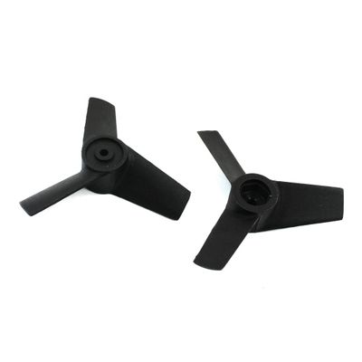 Aexit 2pcs RC Electrical equipment Model Plane 3mm Shaft Dia Motor 3 Vanes Ducted Fan Vane 65mm