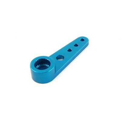 Aexit 30mm Length Electrical equipment 5.5mm Thread Blue Metal Half Servo Rocker Arm Spline for 3mm Shaft RC Robot Horn