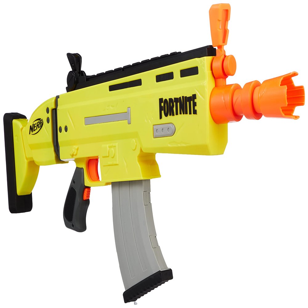 Fortnite AR-L Nerf Elite Dart Blaster - Motorized Toy Blaster, 20 Official Nerf Fortnite Elite Darts, Flip Up Sights - for Youth, Teens, Adults