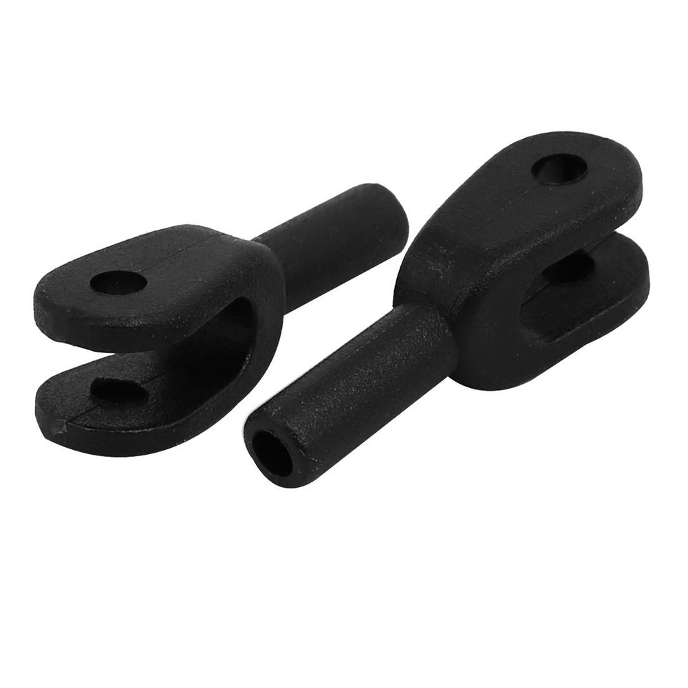 Aexit 2PCS U Electrical equipment Shaped RC Airplane Spare Parts Black Nylon Clevis 30mm Long