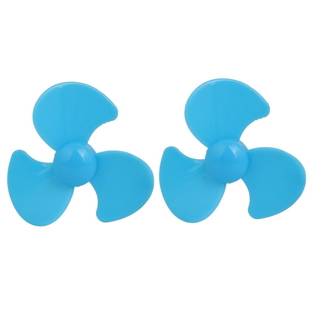 Aexit 2PCS Brushless Electrical equipment Motor 3-Vane RC Boat Airplane Propeller 2-inch Dia Blue