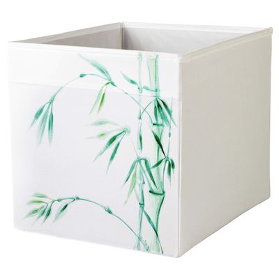 MintShake Hand-painted Custom for IKEA Drona Storage Box Bin Expedit/Kallax Insert for nursery, playroom or office (Green Bamboo)