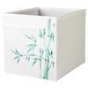 MintShake Hand-painted Custom for IKEA Drona Storage Box Bin Expedit/Kallax Insert for nursery, playroom or office (Green Bamboo) view 2