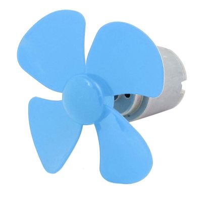 Aexit DC 5V Electrical equipment 2000RPM Large Torque Motor 4 Vanes 56mm Dia Propeller Blue for RC Model