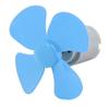 Aexit DC 5V Electrical equipment 2000RPM Large Torque Motor 4 Vanes 56mm Dia Propeller Blue for RC Model view 1