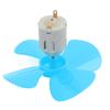Aexit 2Pcs DC Electrical equipment 1.5V 2000RPM High Torque Motor 4 Vanes 80mm Dia Plastic Propeller Blue view 2