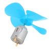 Aexit 2Pcs DC Electrical equipment 1.5V 2000RPM High Torque Motor 4 Vanes 80mm Dia Plastic Propeller Blue view 3