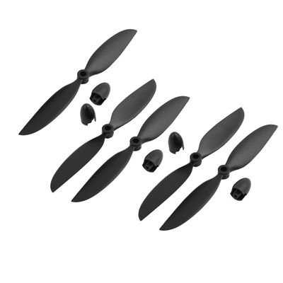 Aexit Black 4.4x2.2 Electrical equipment 2-Vane Spare Propeller Prop with Cap for RC Airplane 5Pcs