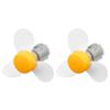 Aexit 2 Pcs Electrical equipment DC 3.0V 0.13A 17000RPM Motor 65mm 3-Vanes Gentle Soft Clear Propeller view 1