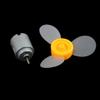 Aexit 2 Pcs Electrical equipment DC 3.0V 0.13A 17000RPM Motor 65mm 3-Vanes Gentle Soft Clear Propeller view 2