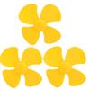 Aexit Brushless Motor Electrical equipment 4 Vanes RC Boat Airplane Propeller DIY 4-inch Dia Yellow 3PCS view 1