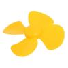 Aexit Brushless Motor Electrical equipment 4 Vanes RC Boat Airplane Propeller DIY 4-inch Dia Yellow 3PCS view 4