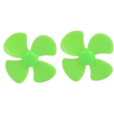 Aexit 2PCS Brushless Electrical equipment Motor 4 Vanes RC Boat Airplane Propeller 1.6-inch Dia Green
