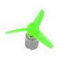 Aexit 5 Pcs Electrical equipment DC 6.0V 0.13A 9200RPM Motor 80mm 3-Vanes Pointed Propeller Green view 4