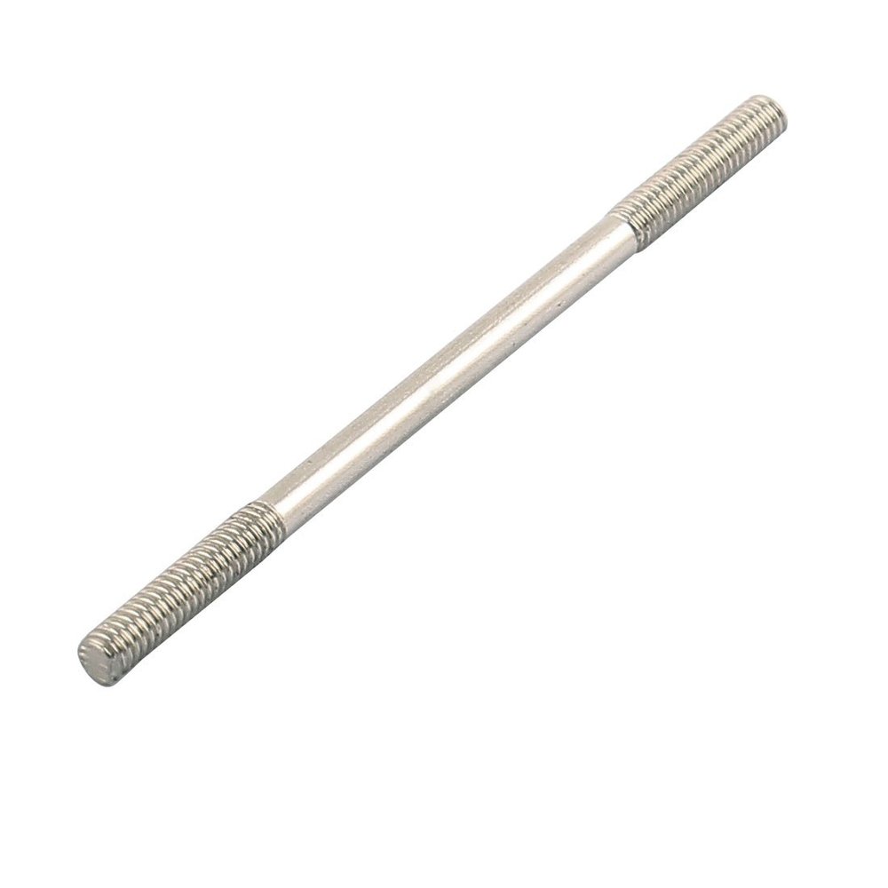 Aexit RC Airplane Electrical equipment Parts 2.2mm Dia Thread Tight Adjustable Steel Push Rod 45mm Length