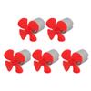 Aexit 5pcs DC Electrical equipment 3V 0.13A 17000RPM Red Strong Force Motor 4 Vanes 40mm Propeller for RC Aircraft view 1