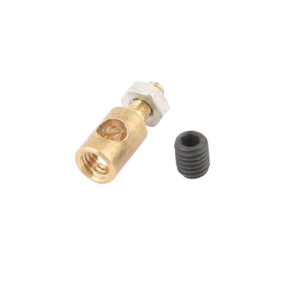 Aexit 4mmx2.5mm Metal Electrical equipment RC Airplane Stopper Servo Connectors with Screws Nuts