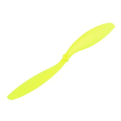 Aexit 2-vane Yellow Electrical equipment Plastic RC Airplane Prop Propeller Paddle 9070 Shaft Adapter Ring