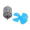 Aexit 2pcs DC Electrical equipment 3V 0.13A 17000RPM Strong Force Motor 4 Vanes 40mm Blue Propeller for RC Aircraft view 2