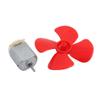 Aexit 2Pcs DC Electrical equipment 1.5V 3800RPM Large Torque Motor 4 Vanes 60mm Dia Propeller Red for RC view 2