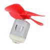 Aexit 2Pcs DC Electrical equipment 1.5V 3800RPM Large Torque Motor 4 Vanes 60mm Dia Propeller Red for RC view 3