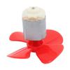 Aexit 2Pcs DC Electrical equipment 1.5V 3800RPM Large Torque Motor 4 Vanes 60mm Dia Propeller Red for RC view 4