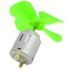 Aexit 2pcs DC Electrical equipment 3V 0.13A 6500RPM Green Strong Force Motor 4 Vanes 56mm Dia Propeller for RC Aircraft view 2