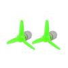 Aexit 2 Pcs Electrical equipment DC 6.0V 0.13A 13500RPM Motor 80mm 3-Vanes Pointed Propeller Green view 1