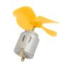 Aexit 2pcs DC6V Electrical equipment 0.13A 12500rpm 56mm Dia 4 Vanes Motor Propeller Yellow for RC Aircraft view 2