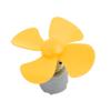 Aexit 2pcs DC6V Electrical equipment 0.13A 12500rpm 56mm Dia 4 Vanes Motor Propeller Yellow for RC Aircraft view 4