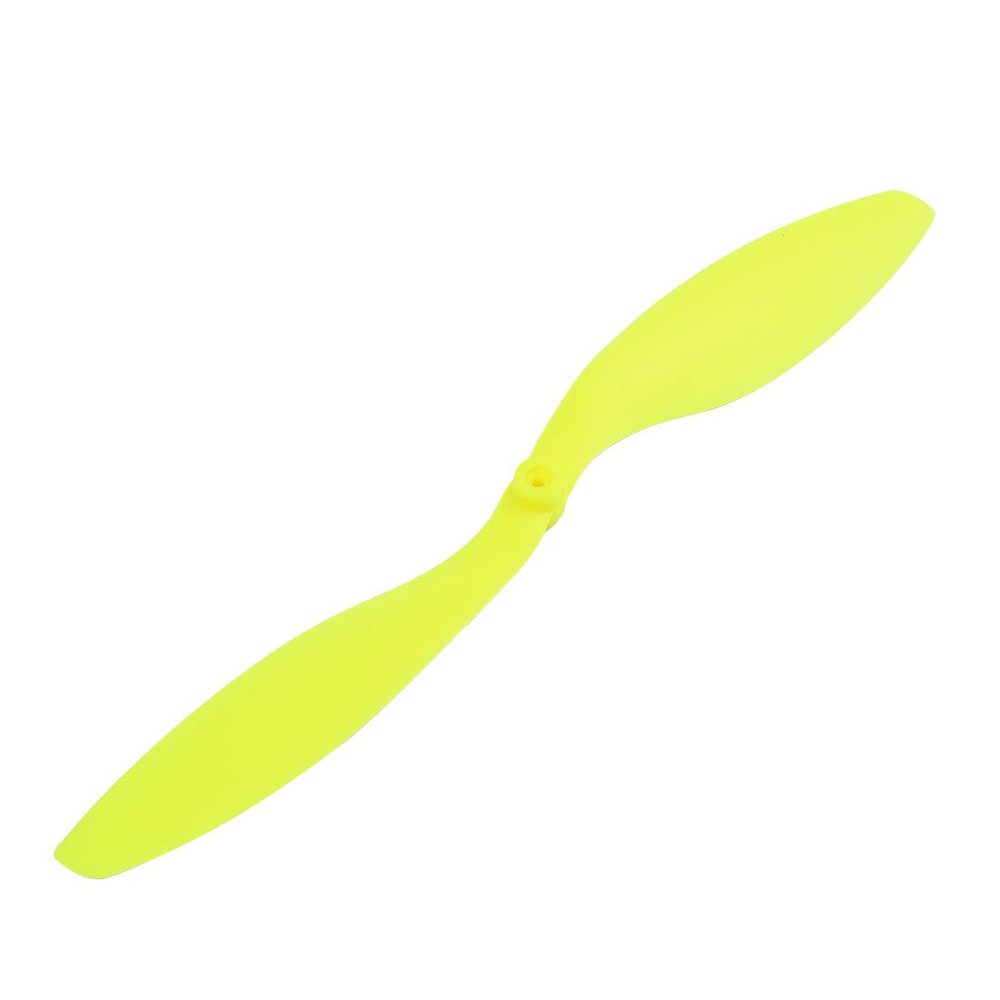 Aexit 2-vane Yellow Electrical equipment Plastic RC Airplane Prop Propeller Paddle 1047 Shaft Adapter Ring