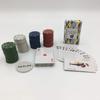 Robert Frederick 1 Set of Cards, 80 Poker Chips & Dealer Button, in Patterned Box view 3