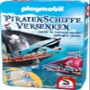 Schmidt Spiele 51429 Playmobil Pirate Ships Sinken, Bring Me with Game in The Metal Tin, Colourful view 1