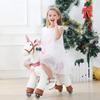 JoJoPooNy Ride on Unicorn Toys for Girls, Ride on Horse Riding Pony for Children 3-6 Years Old, Rideable Plush Walking Horse Animal with Wheels view 3