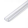 Outwater Plastics Clear 1/2" Rigid Vinyl Clear Plastic U-Channel/C-Channel 46 Inch Lengths (Pack of 3) view 1