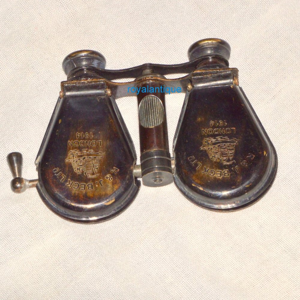 royalantique Vintage Brass Monocular Binocular Telescope Set Antique Nautical Spyglass Scope
